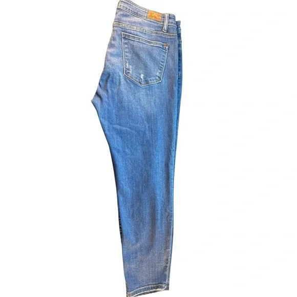 Judy Blue Women's 15/32 Jeans Stretch Distressed Dark Mid Rise JB8271DK - Picture 3 of 11